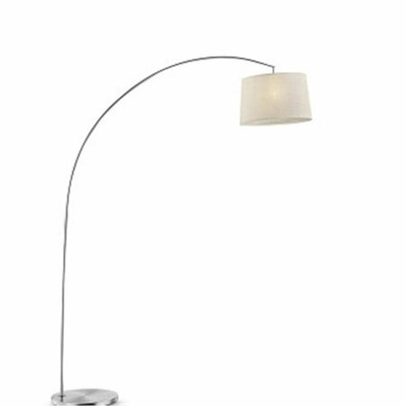 ORE FURNITURE 84.5 in. Oma Brushed Nickel Arch-Floor Lamp K-9747-1